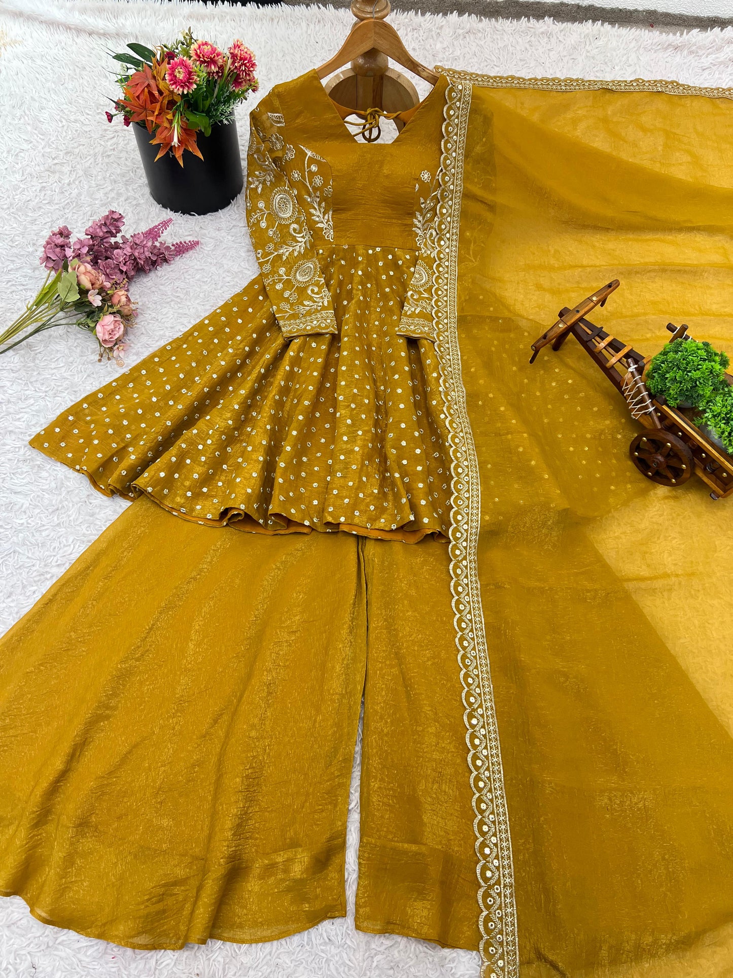 Yellow Designer Gown