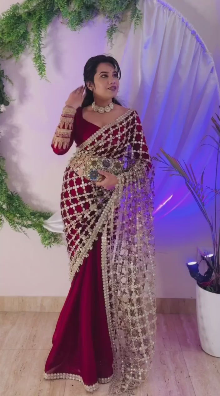 Elegant Fendy Silk Designer Saree