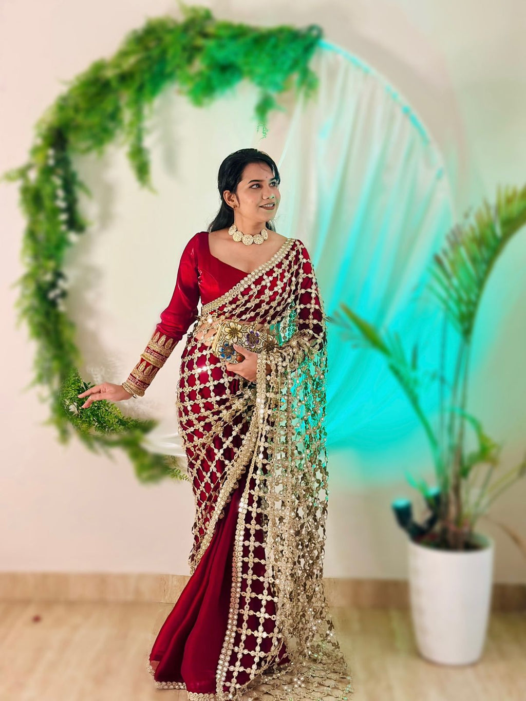 Elegant Fendy Silk Designer Saree