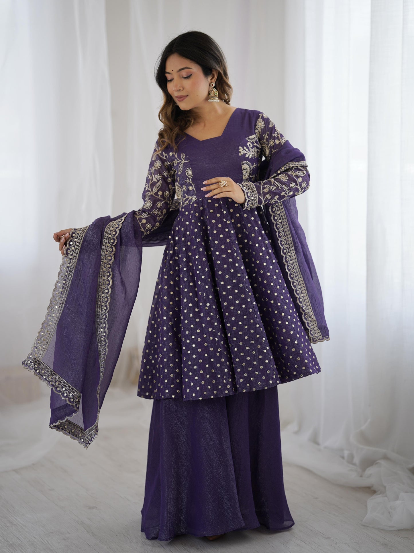 Purple Designer Gown