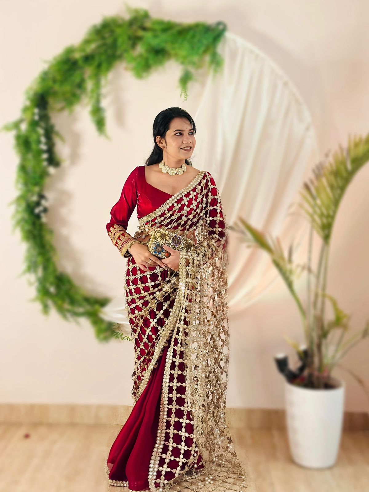 Elegant Fendy Silk Designer Saree