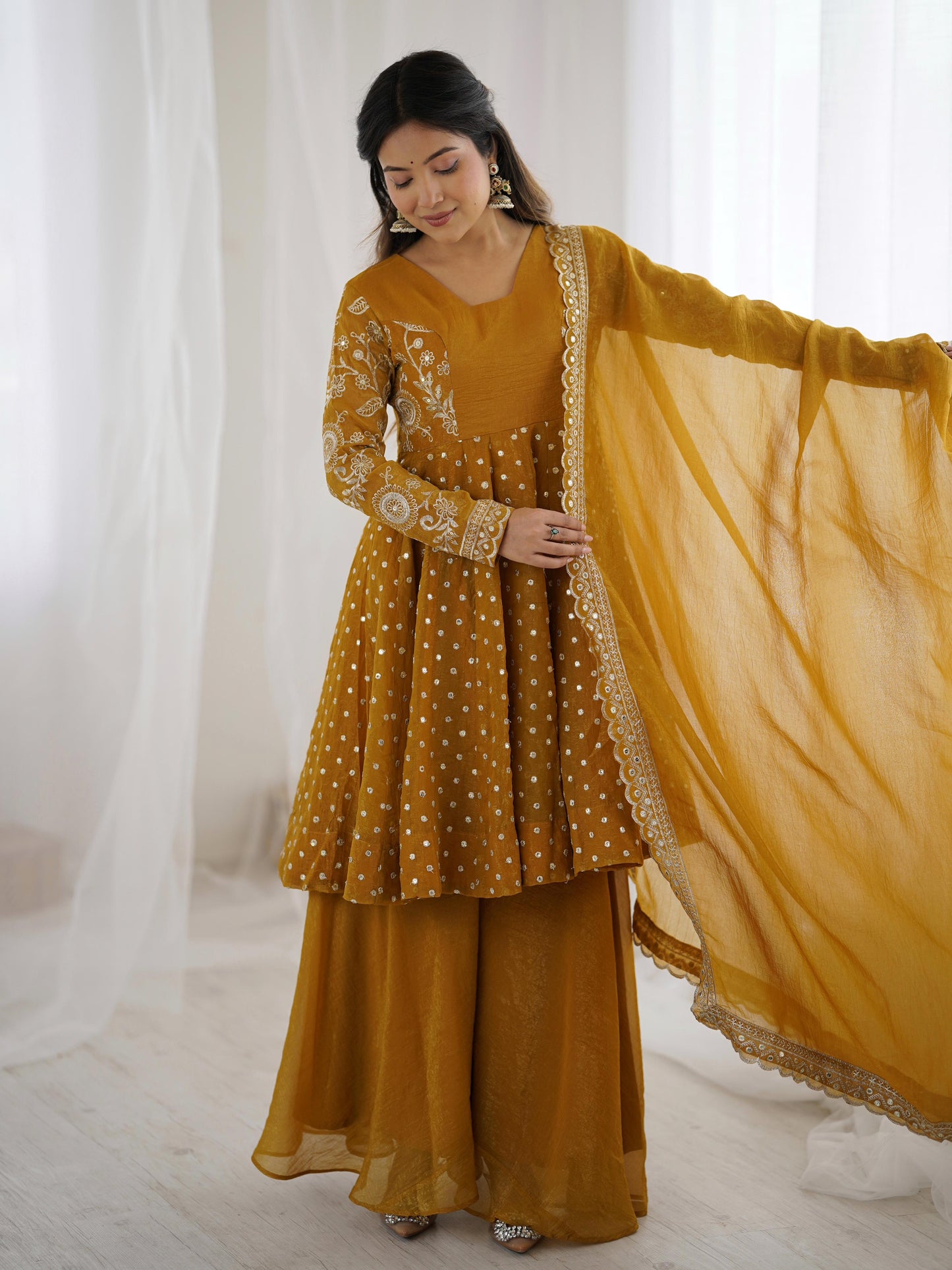 Yellow Designer Gown