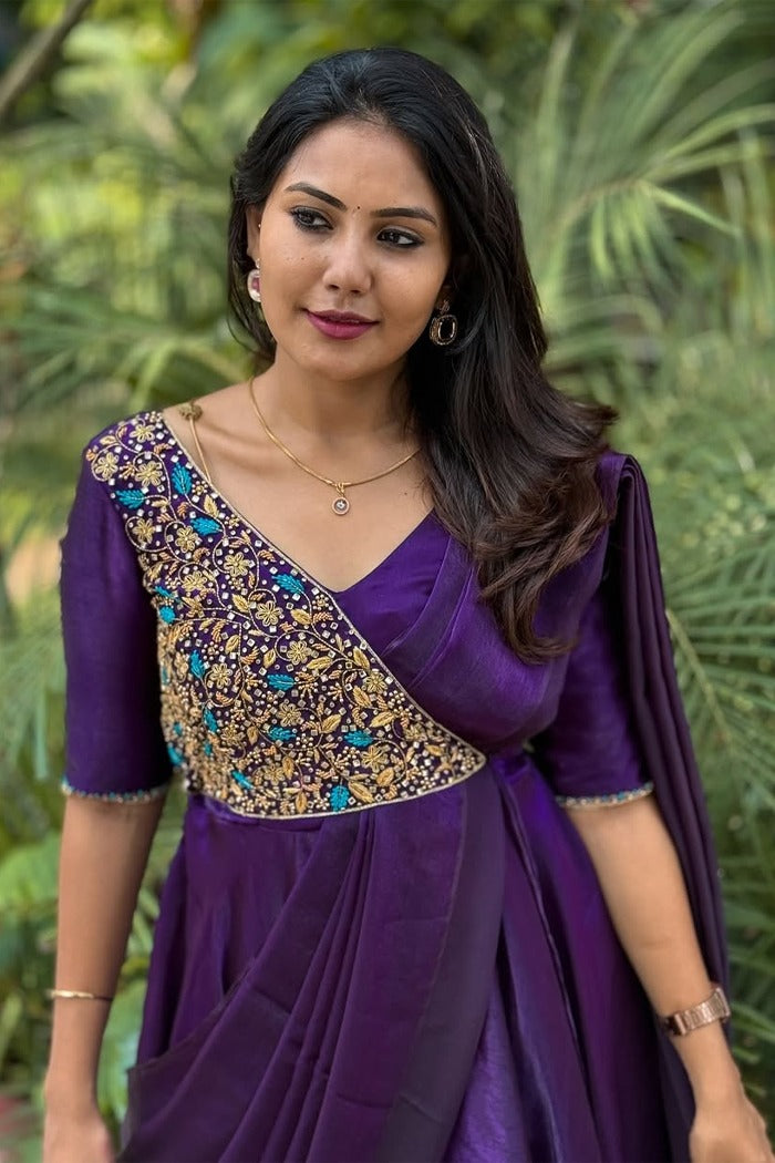 PURPLE MEENAKARI