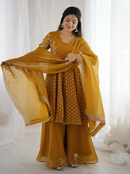 Yellow Designer Gown
